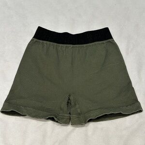 Free People Happiness Runs Prajna Shorts Size Medium/Large Green